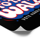 Funny Pro Kamala Harris Walz Wahl 2024 Balz bis Poster (Ecke)