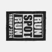 Funny Pro Trump 2024 Run Spot Run Trump Kamala Deb Fleecedecke (Vorderseite (Horizontal))