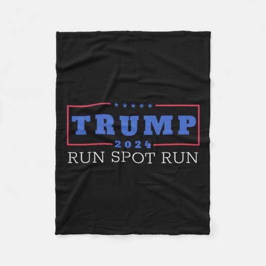 Funny Pro Trump 2024 Run Spot Run Trump Kamala Deb Fleecedecke (Vorderseite)