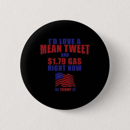 Funny Pro Trump Unterstützer Id Liebe Ein Gemeines Button (Vorderseite)