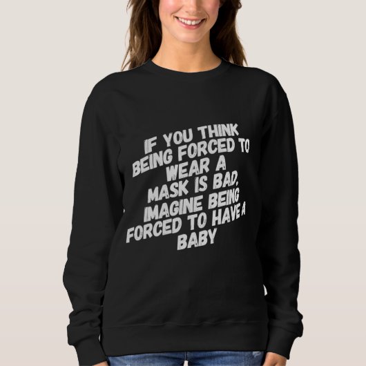Funny Pro wählt feministischen Feminismus Politisc Sweatshirt (Vorderseite)