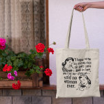 Funny Pro wählt feministischen politischen Cartoon Tragetasche<br><div class="desc">Ein lustiges feministisches Zitat-Geschenk mit niedlichen Vintagen Frauen mit Retro-Frisuren: Ich hoffe, dass einige große Männer Gesetze verabschieden können, wie man unsere Uterusse benutzt..sagte nie eine Frau. Frauenrechte, die in einem wählerfreundlichen Spaß gezeigt werden, politischen Cartoon für Menschen, die gewollt, Abtreibung sicher und legal behalten. Unterstützen Sie Roe v. Wade...</div>