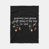 Funny Probably Just Gonna Jingle Some Of The Way I Fleecedecke (Vorderseite)