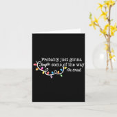 Funny Probably Just Gonna Jingle Some Of The Way I Karte (Gelbe Blume)