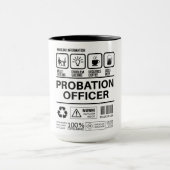 Funny Probation Officer Handling Information Tasse (Zentrum)