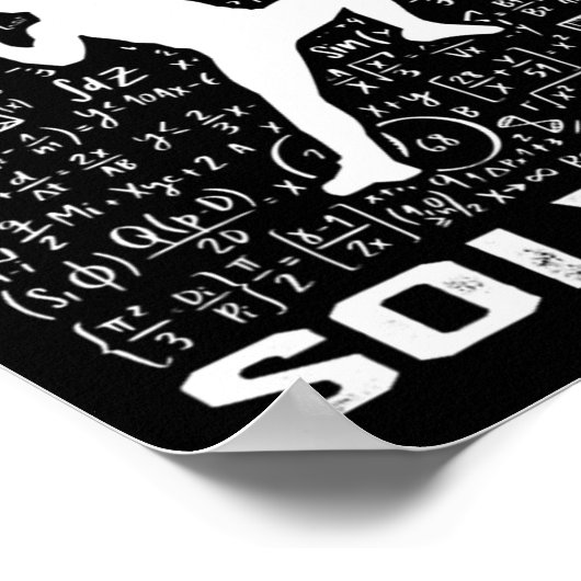 Funny Problem Solving Climber Rock Climbing Boulde Poster (Ecke)