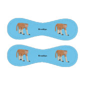 Funny proboscis Affe Cartoon Illustration Baseball (Paneele)