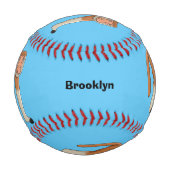 Funny proboscis Affe Cartoon Illustration Baseball (Rückseite)