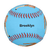 Funny proboscis Affe Cartoon Illustration Baseball (Vorderseite)