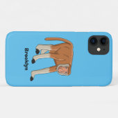 Funny proboscis Affe Cartoon Illustration Case-Mate iPhone Hülle (Rückseite (Horizontal))