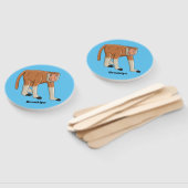 Funny proboscis Affe Cartoon Illustration Fächer (Non-assembled)