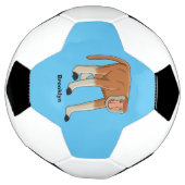 Funny proboscis Affe Cartoon Illustration Fußball (Gedreht)