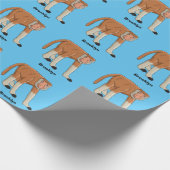 Funny proboscis Affe Cartoon Illustration Geschenkpapier (Ecke)