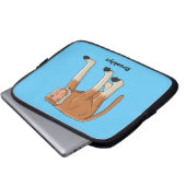 Funny proboscis Affe Cartoon Illustration Laptopschutzhülle (Vorne Knopf)