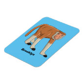 Funny proboscis Affe Cartoon Illustration Magnet (Linke Seite)