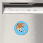 Funny proboscis Affe Cartoon Illustration Magnet (In Situ (Geschirrspüler))