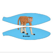 Funny proboscis Affe Cartoon Illustration Mini Basketball (Panele)