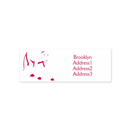 Funny proboscis Affe Cartoon Illustration Permastempel (Design)