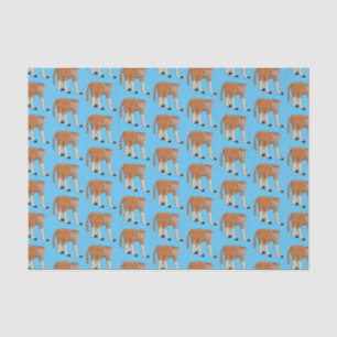 Funny proboscis Affe Cartoon Illustration Seidenpapier