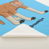 Funny proboscis Affe Cartoon Illustration Sherpadecke (3/4)
