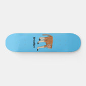 Funny proboscis Affe Cartoon Illustration Skateboard (Horizontal)