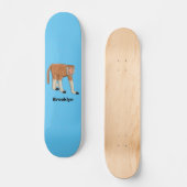Funny proboscis Affe Cartoon Illustration Skateboard (Vorderseite)