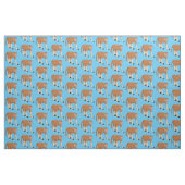 Funny proboscis Affe Cartoon Illustration Stoff (Fat Quarter (45,7 x 55,9 cm))
