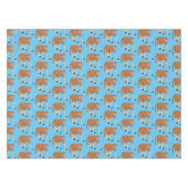 Funny proboscis Affe Cartoon Illustration Tischdecke (Vorderseite (Horizontal))