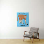 Funny proboscis Affe Cartoon Illustration Wandteppich (Beispiel)