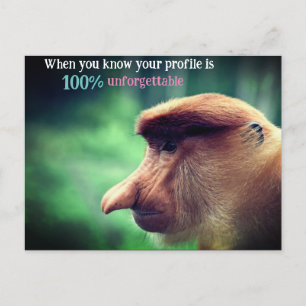 Funny Proboscis Feiertagspostkarte