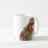 Funny Proboscis Monkey Golf Lovers Kaffeetasse (VorderseiteRechts)