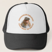 Funny Proboscis Monkey Golf Lovers Truckerkappe (Vorderseite)