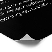 Funny Procraftinate Definition - Pro-craf-ti-nate Poster (Ecke)