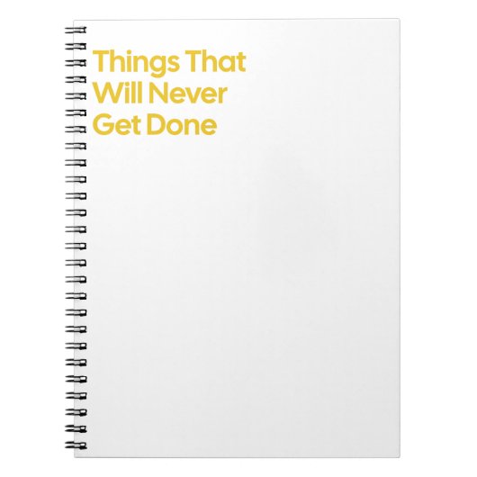 Funny Procrastating Angebotsnotiz Notizblock (Vorderseite)