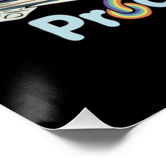 Funny Procrasti Strickskelett und Katze mit Poster (Ecke)