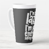 Funny Procrastination Zitat Milchtasse (Linke Ecke)