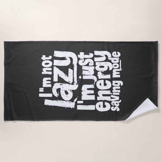 Funny Procrastination Zitat Strandtuch (Vorderseite)