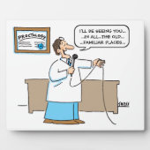 Funny Proctologist Karaoke Cartoon Art Proctology Fotoplatte (Vorderseite)