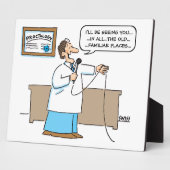 Funny Proctologist Karaoke Cartoon Art Proctology Fotoplatte (Seite)