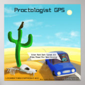 Funny Proctology GPS Poster (Vorne)
