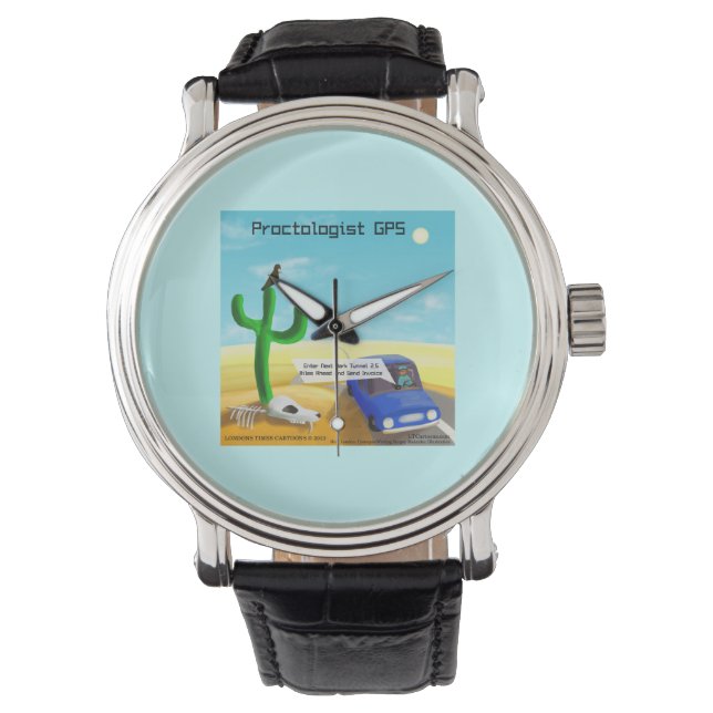 Funny Proctology GPS Watch Armbanduhr (Vorderseite)