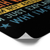 Funny Profession Quote Community Health Worker  Poster (Ecke)