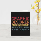 Funny Profession Quote Grafischer Designer Karte (Gelbe Blume)