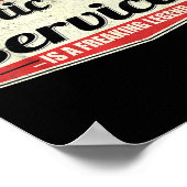 Funny Profession Quote Vintage Septic Tank Service Poster (Ecke)