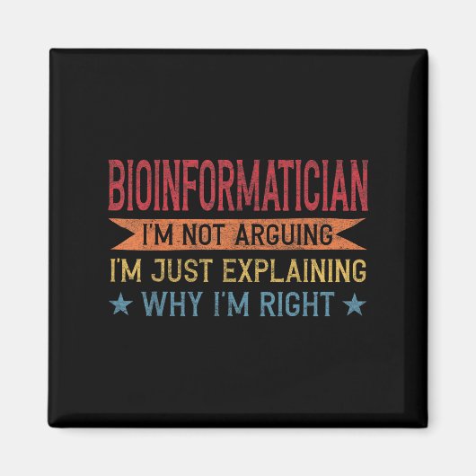 Funny Profession Zitat Bioinformatiker Magnet (Vorne)
