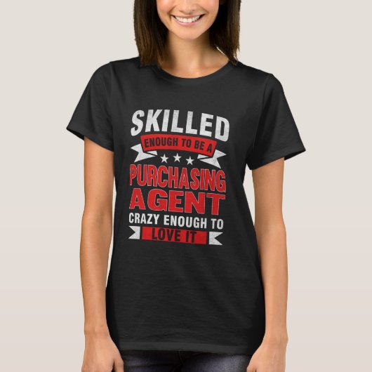 Funny Profession Zitat Geschickter Einkauf Agent T-Shirt (Vorderseite)