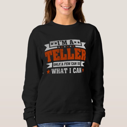 Funny Profession Zitat ich bin ein Teller Sweatshirt (Vorderseite)