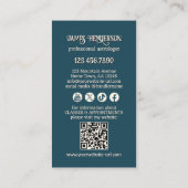 Funny Professional Astrologer Visitenkarte (Rückseite)