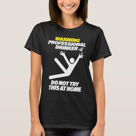 Funny Professional Drinker Dive Bar Pub Crawl T T-Shirt (Vorderseite)