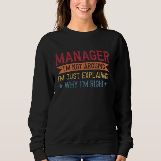 Funny Professionelle Quoter Manager Sweatshirt (Vorderseite)